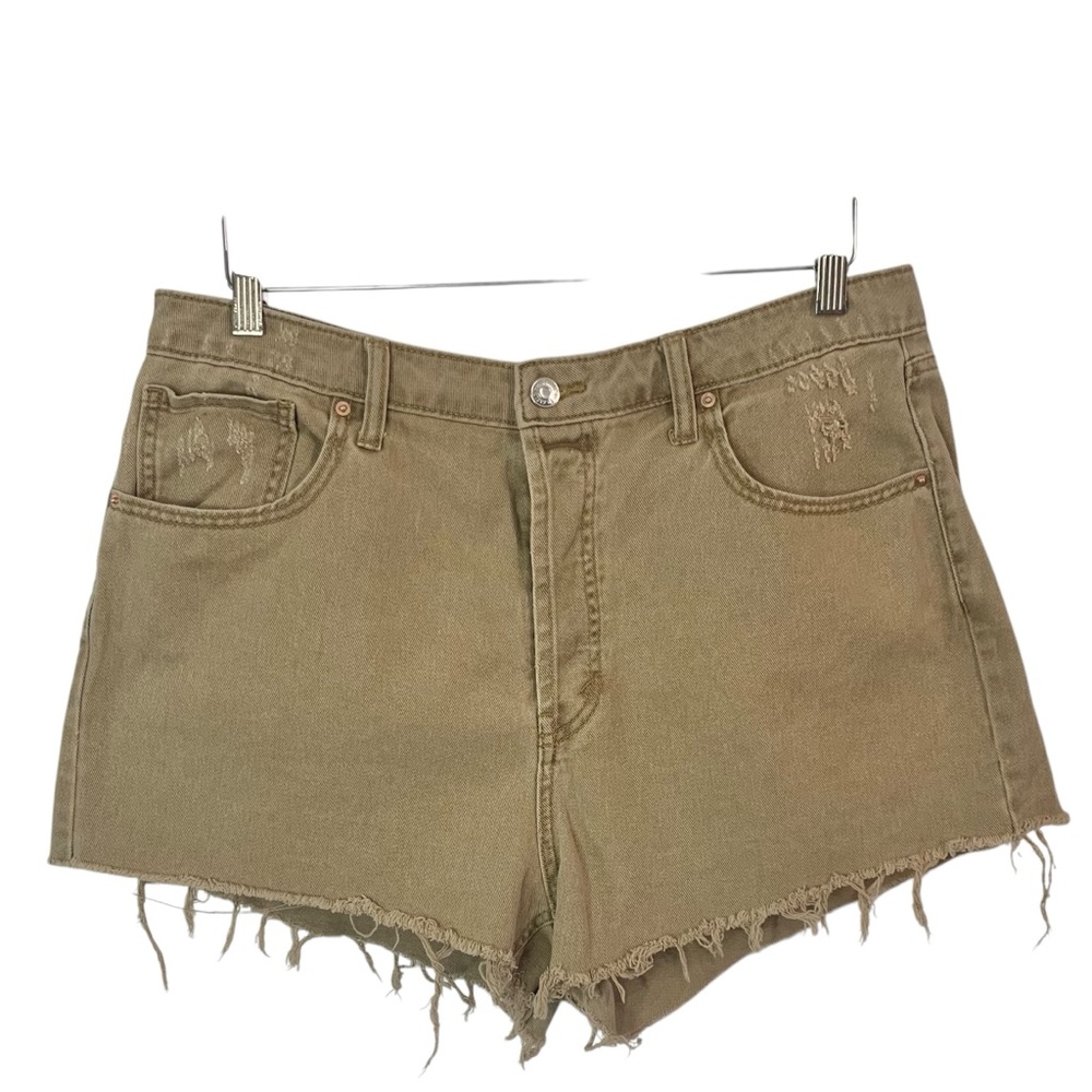 WILD FABLE Super High Rise Cut Off Button Fly Denim Shorts Sz 14